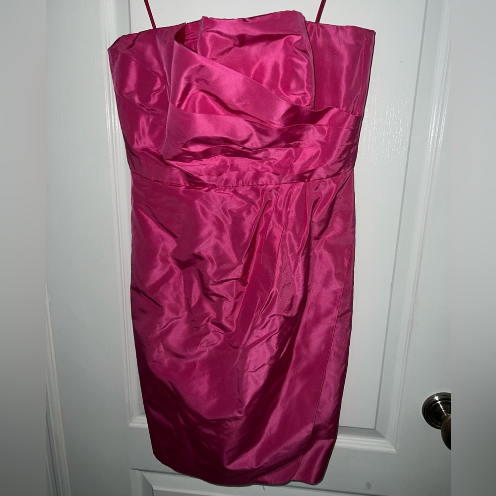 J.Crew Strapless Silk Pink Dress Size 4